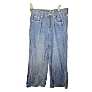 Women's Sincerely Jules High Waisted Dark Wash Wide Leg Jeans Size 5/27